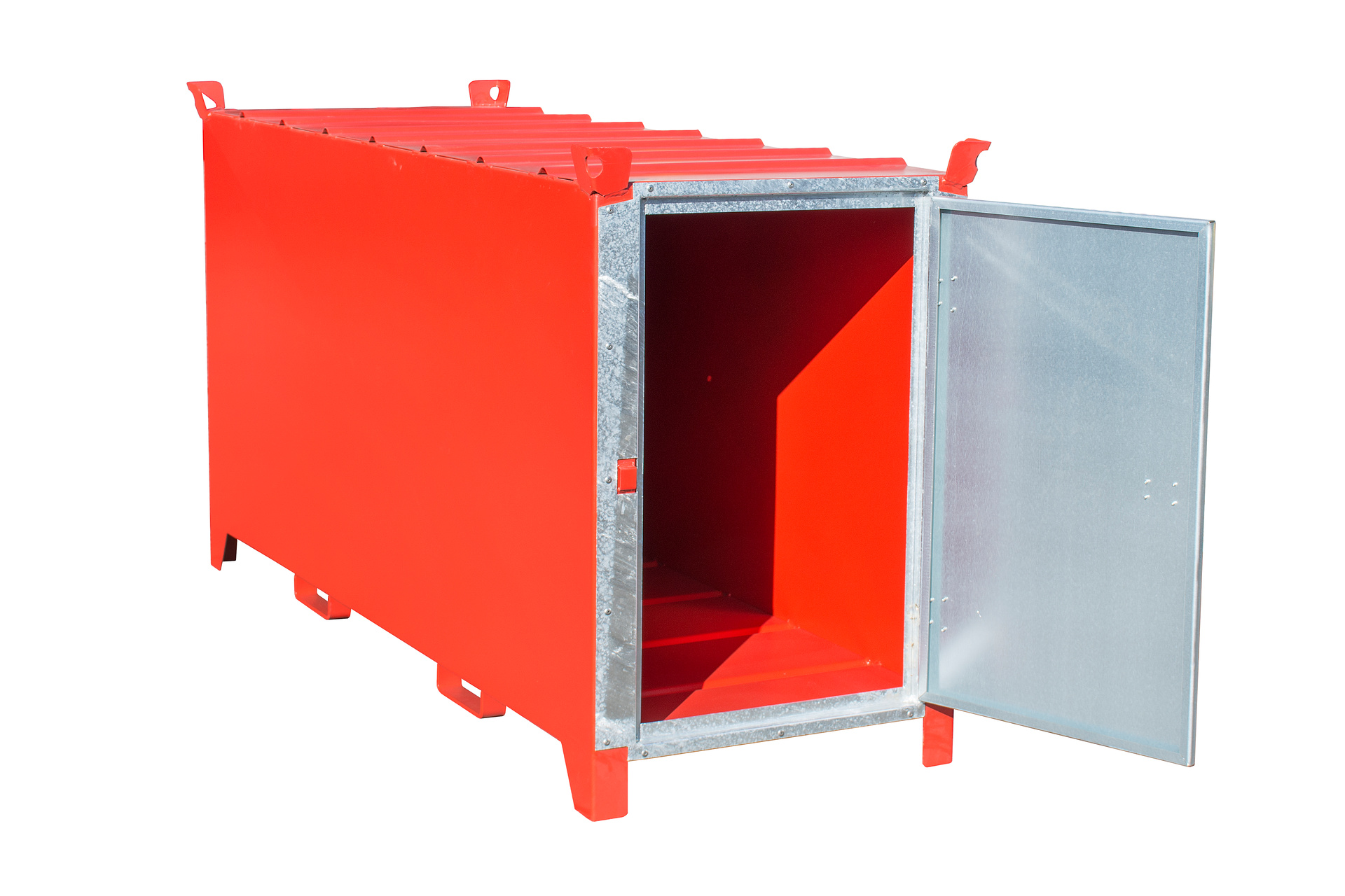 Leuchtstoffröhren-Box Typ SL RAL 3000 Feuerrot